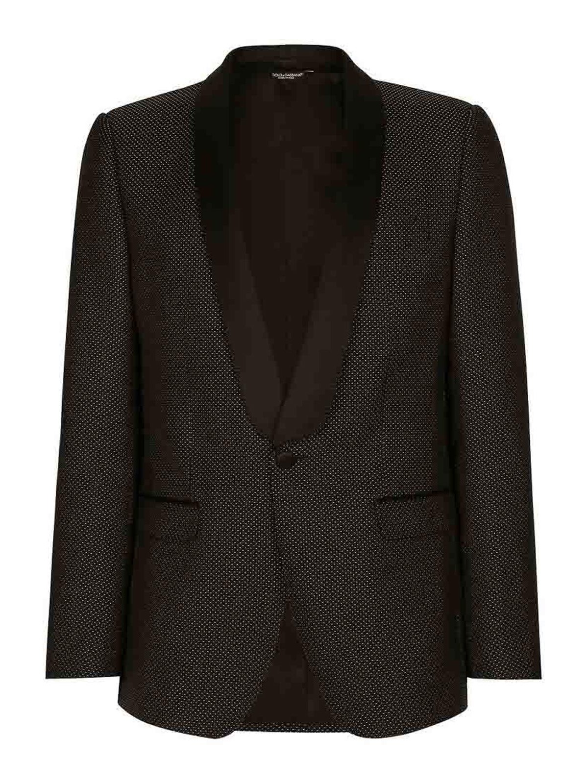 Black micro-dot blazer