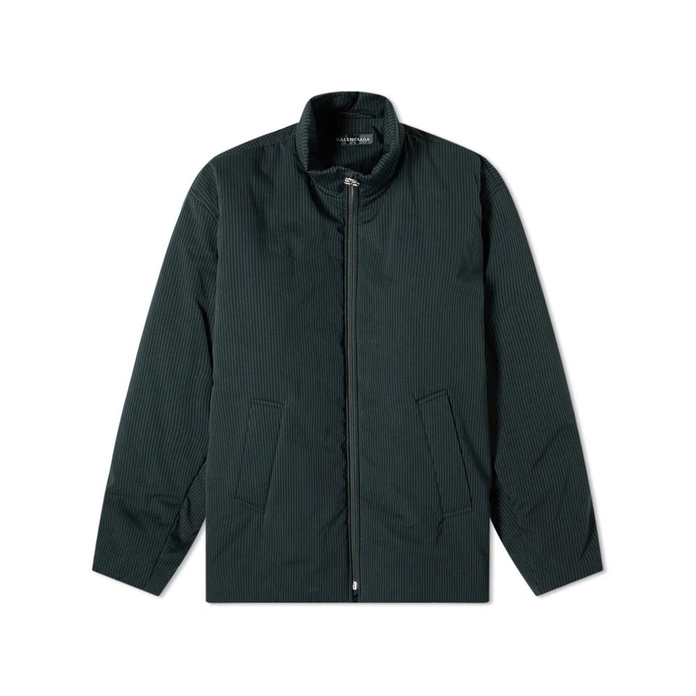 Ribbed Cotton Jacket — Black