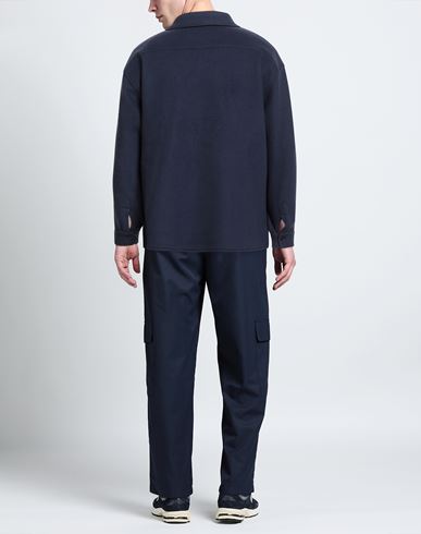 Man Jacket Navy Size 36 Virgin Wool, Polyamide