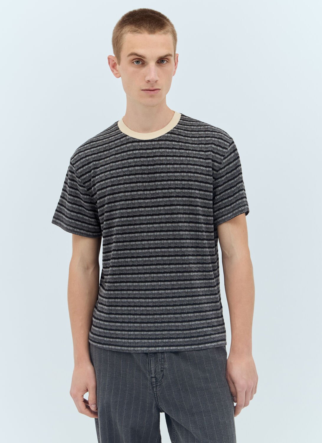 Pruned Knit T-shirt - Man T