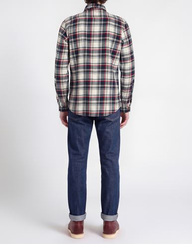R3d Wöôd Man Shirt Blue Size S Cotton