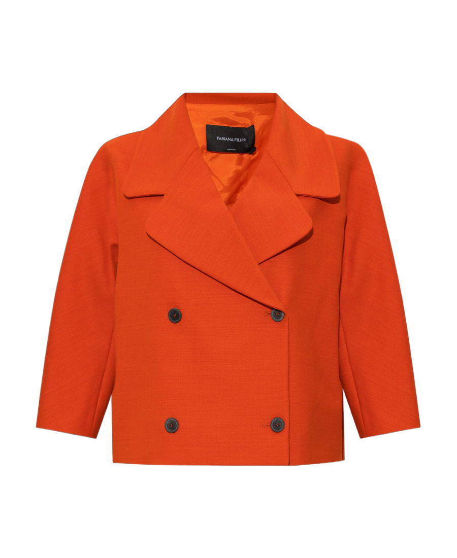 Fabiana Filippi Double Breasted Cropped Blazer