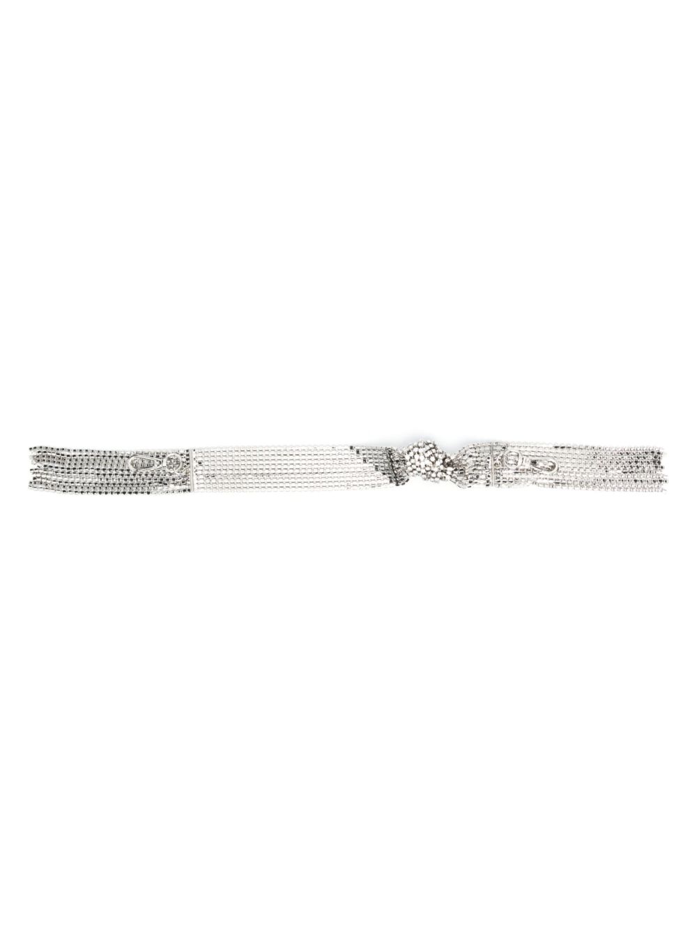 Crystal-embellished shoulder strap - Silver