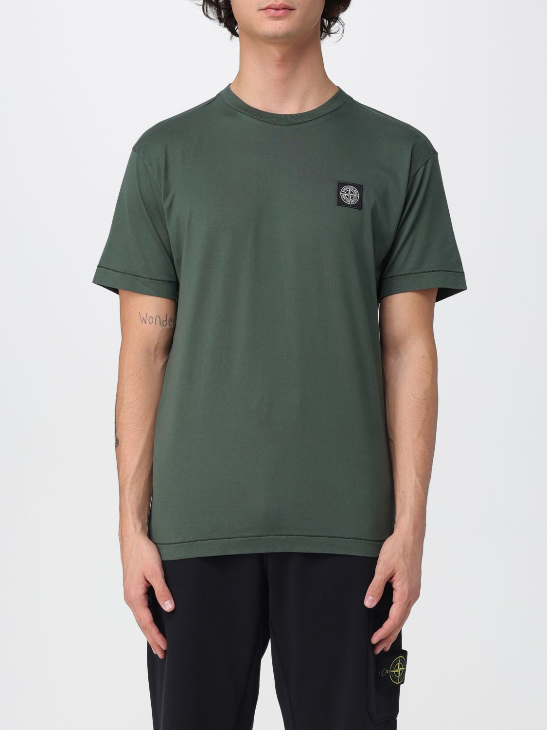 T-Shirt Men color Green