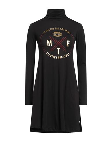 Woman Mini dress Black Size L Cotton