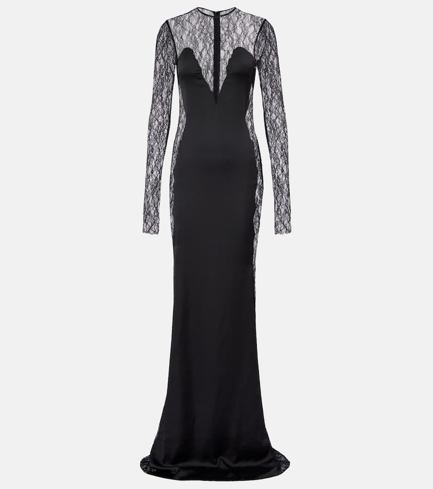 Silk lace gown