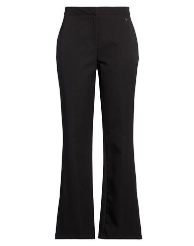 Woman Pants Black Size M Polyester, Elastane