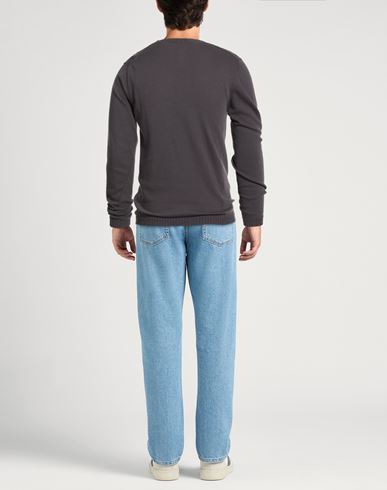 Patrizio Piscaglia Man Sweater Charcoal Size 38 Cotton