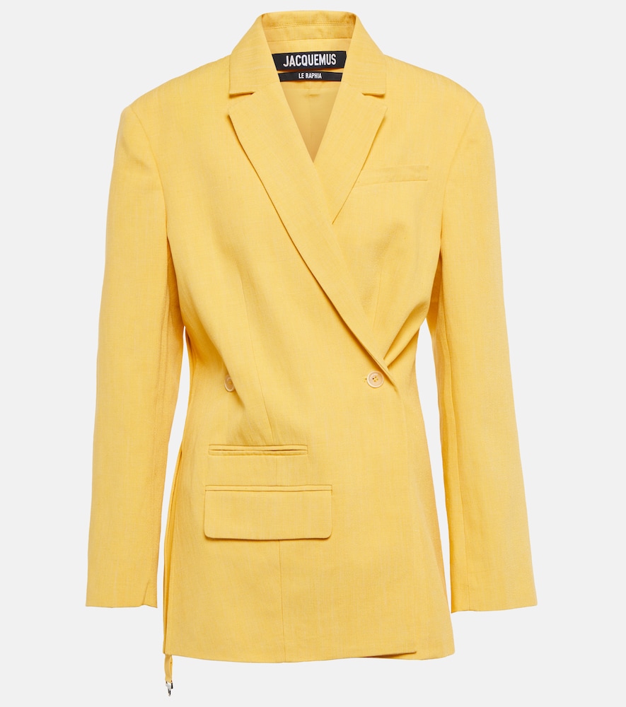 La Veste Tibau linen-blend blazer