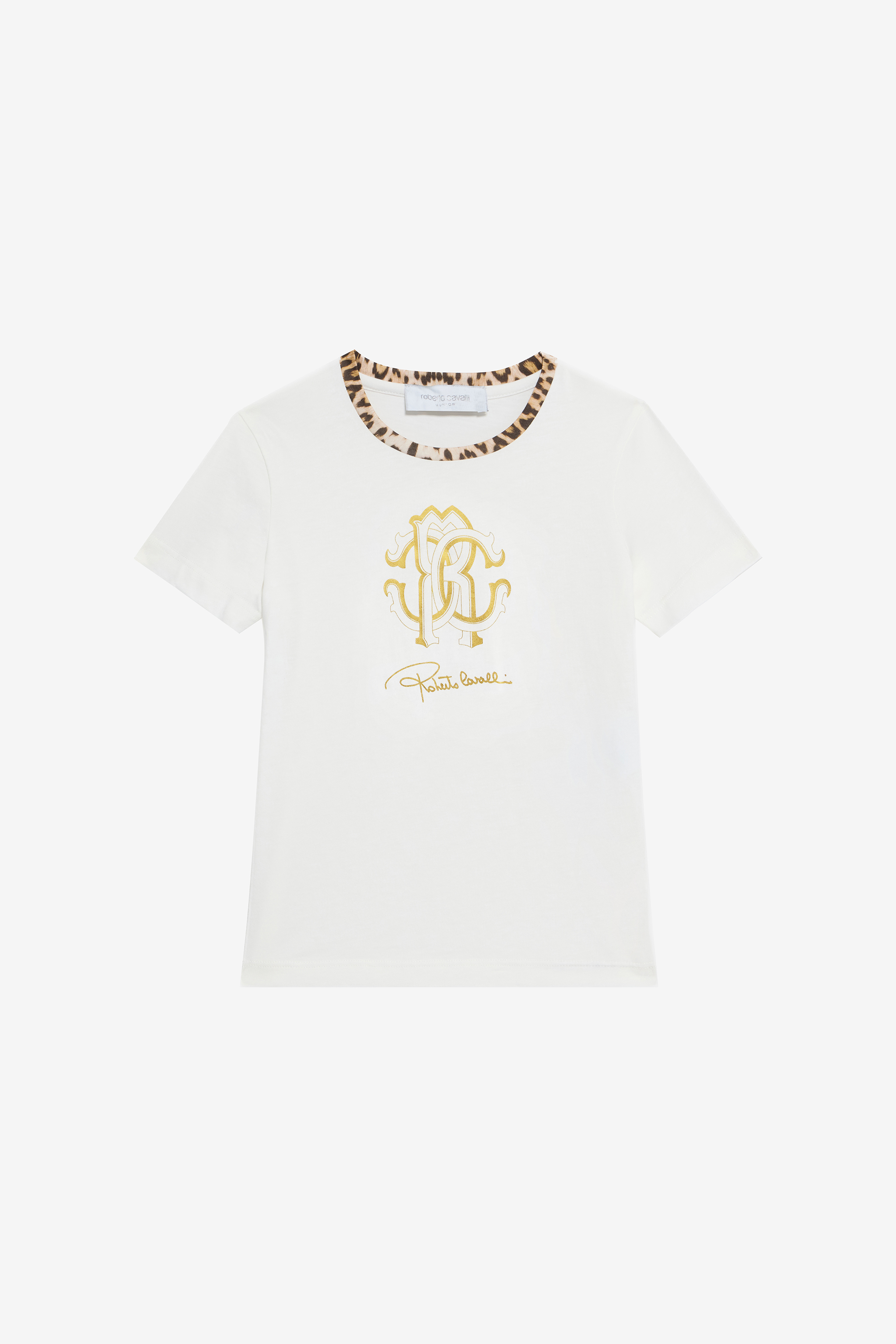 Milk White T-shirt With Rc Monogram