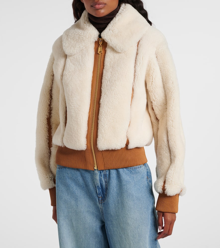 Story shearling bomber jacket