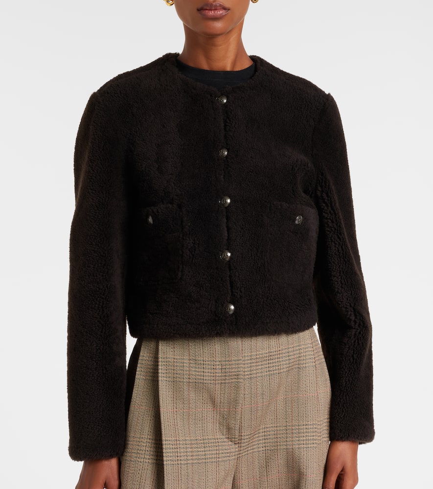 Soft Touch cropped reversible leather jacket
