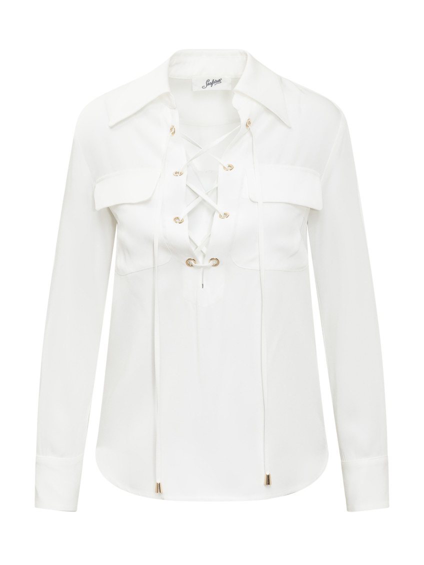 White Regular Solid Shirt