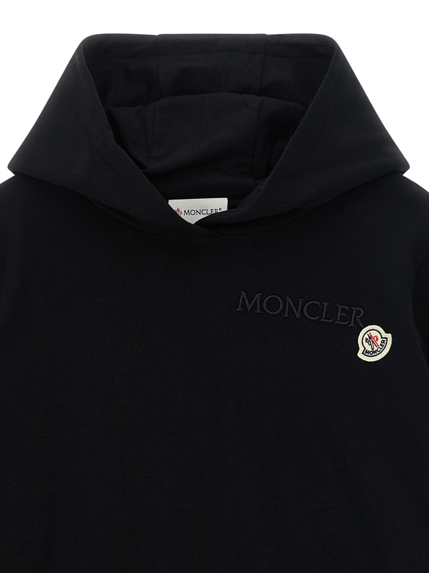Girls Black Logo Hoodie