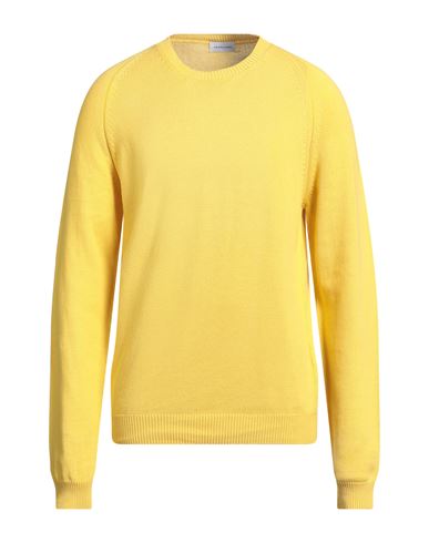 Man Sweater Yellow Size L Cotton