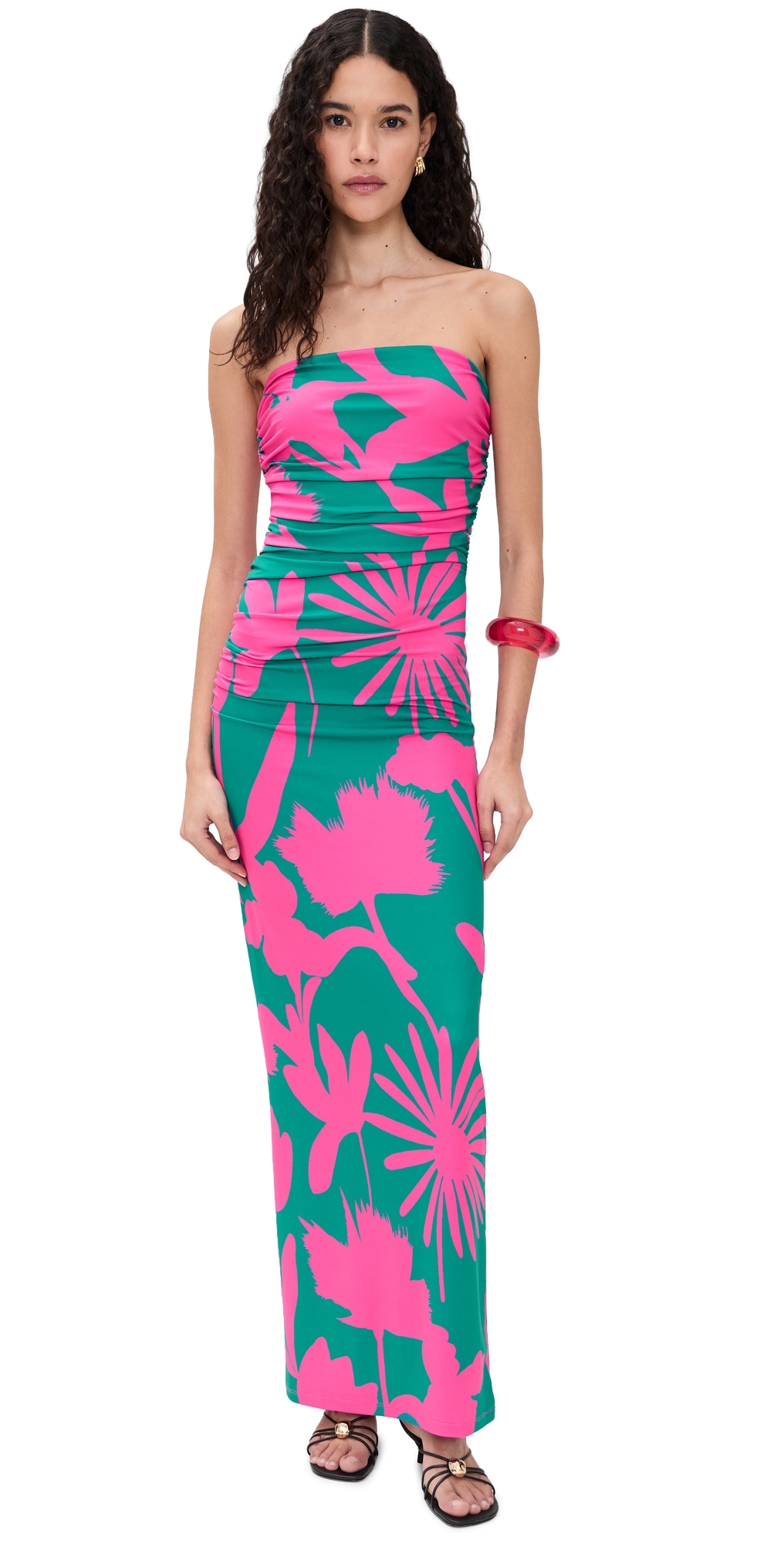 Tracy Dress Fuchsia Flora