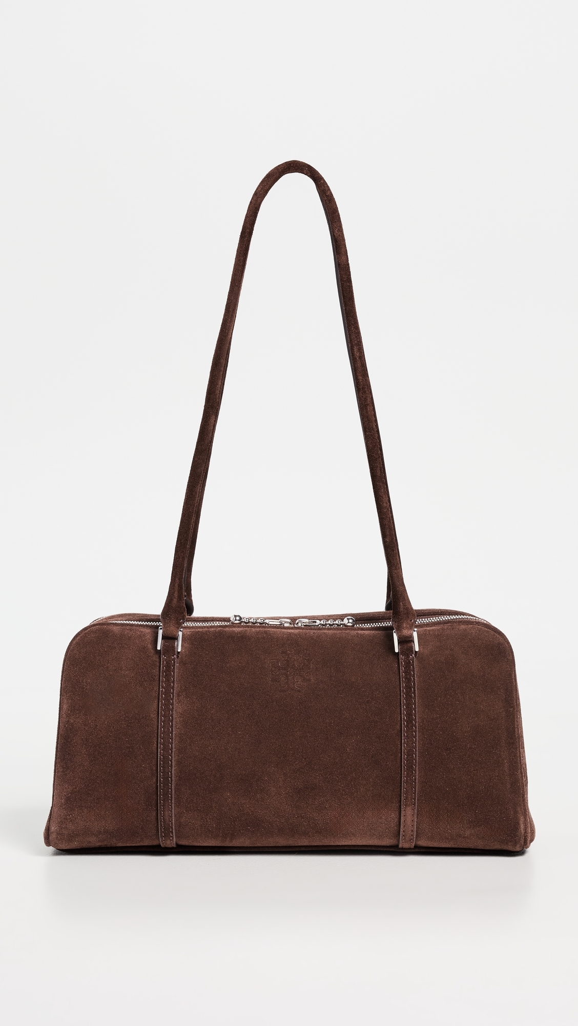 Marshmallow Suede Small Satchel Dark Cocoa One Size