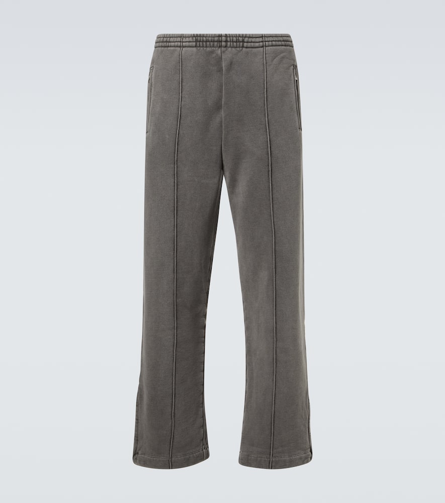 Cotton jersey wide-leg sweatpants