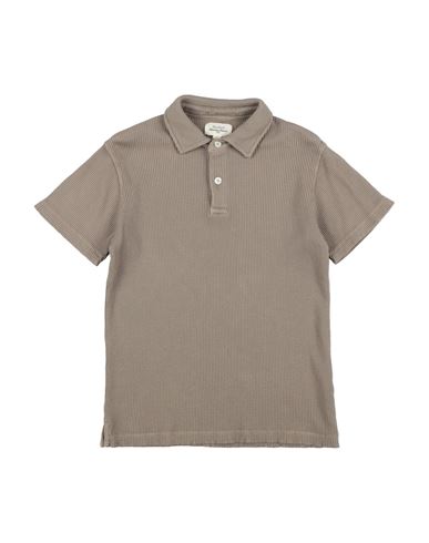 Kid Boy Polo shirt Khaki Size 10 Cotton