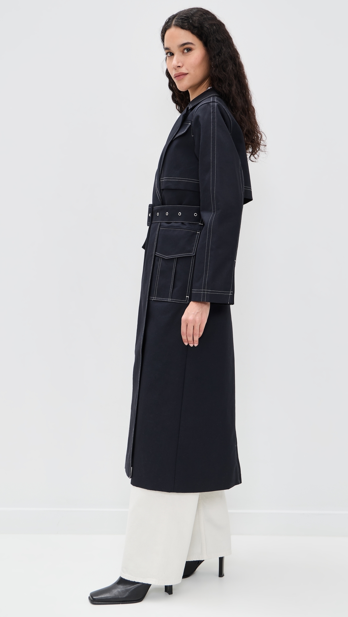 Elsa Trench Coat Navy
