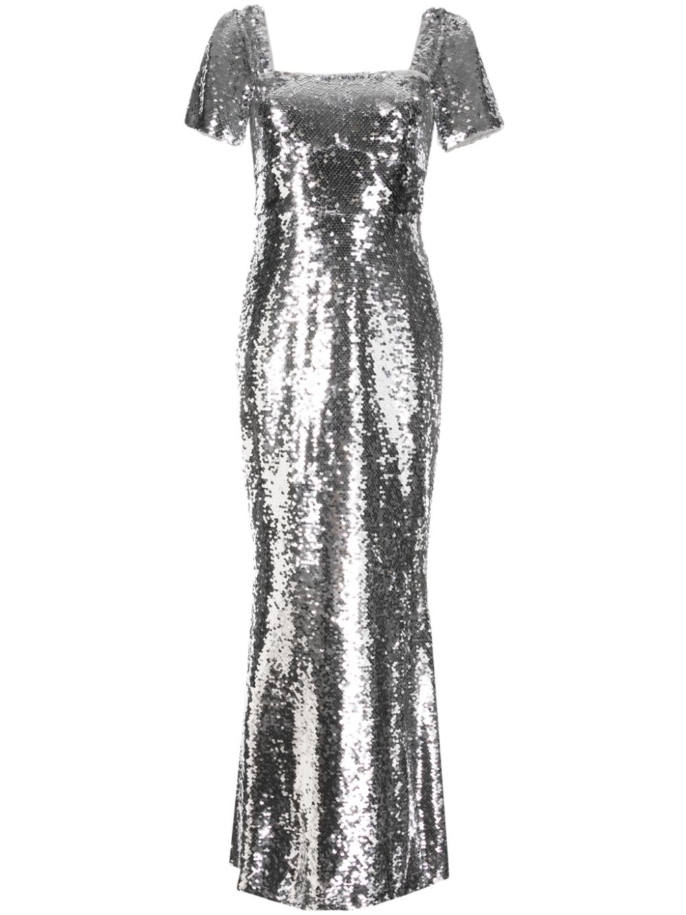 Sequinned maxi dress - Silver
