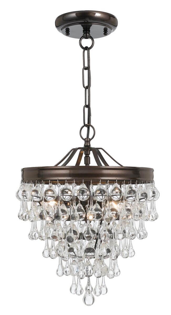 Calypso Mini Chandelier in Vibrant Bronze
