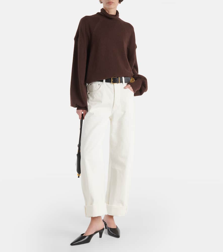 Ayla mid-rise wide-leg jeans