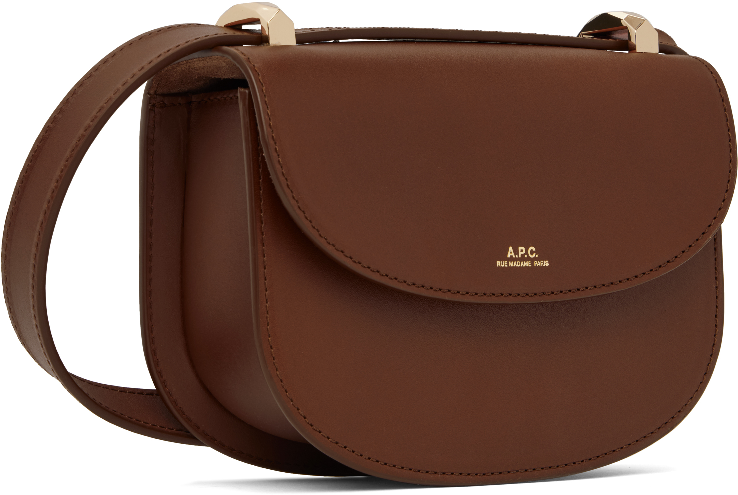 A. P.C. Brown Genève Mini Bag