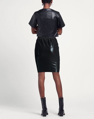 Woman Mini skirt Black Size M Polyester, Elastane