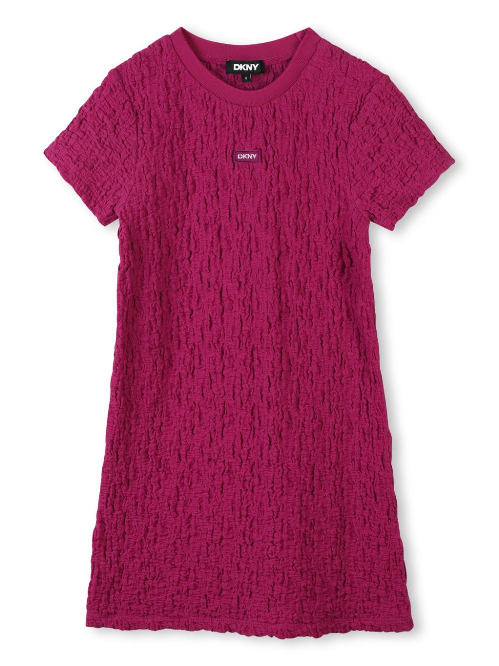 Waffle-effect dress - Pink