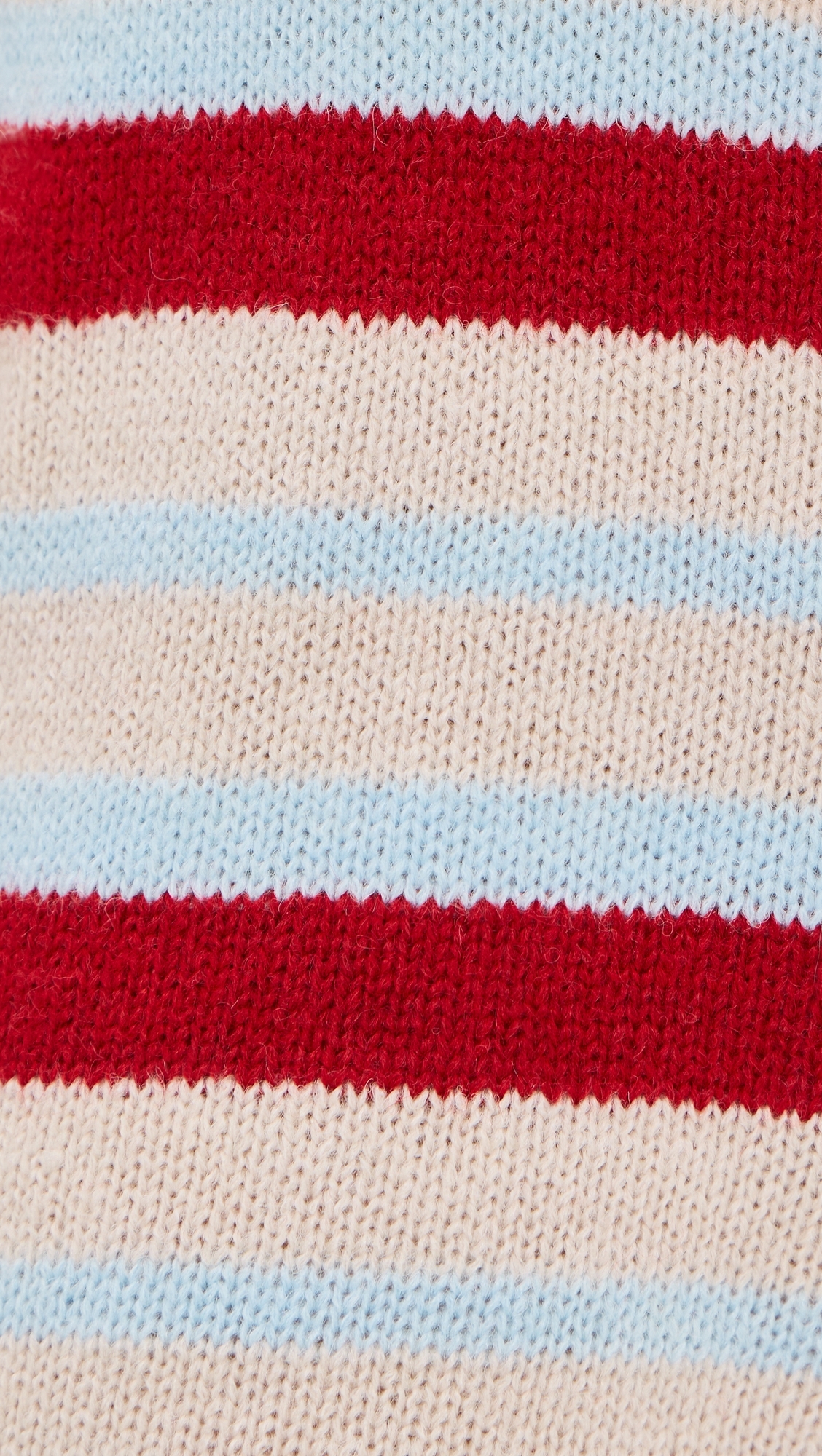 Millie Knit Shorts Blue/Red Stripe L