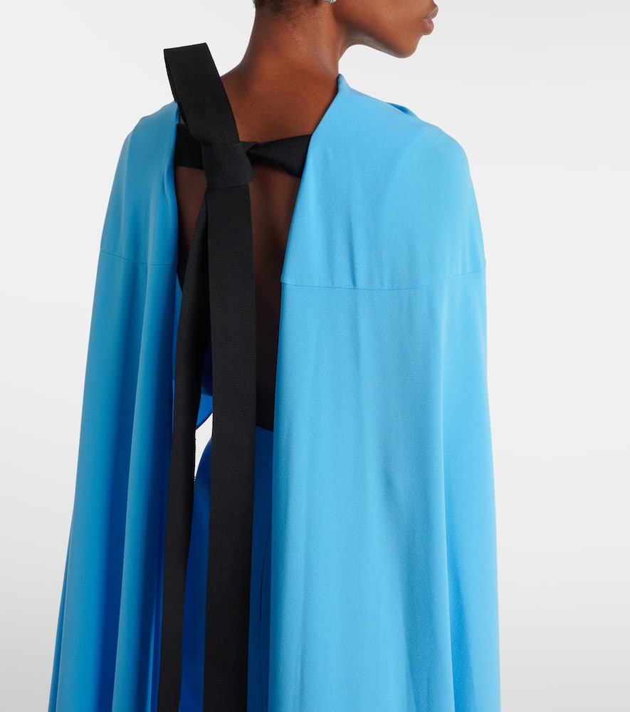 Elina caped midi dress