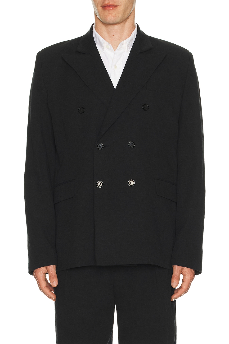 Palmes Double Breasted Blazer in Black - Black. 50 also