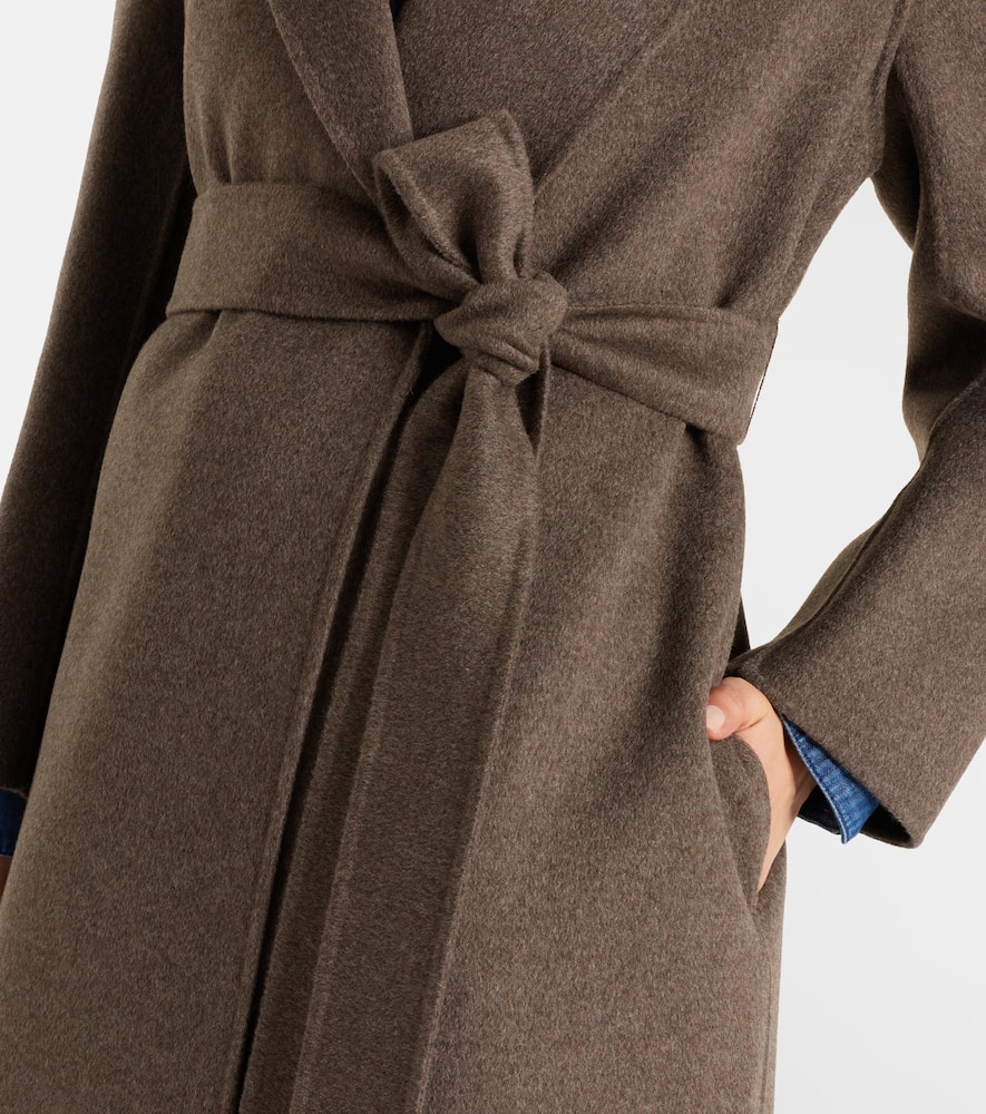 Luna virgin wool wrap coat