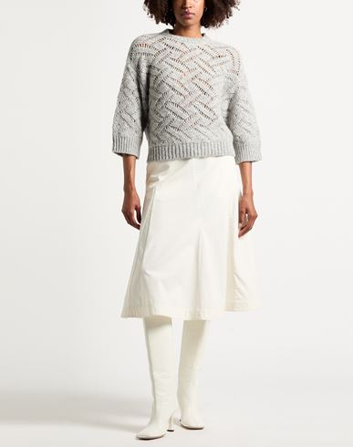 Woman Sweater Light grey Size 2 Alpaca wool, Virgin Wool, Polyamide, Viscose, Metallic fiber