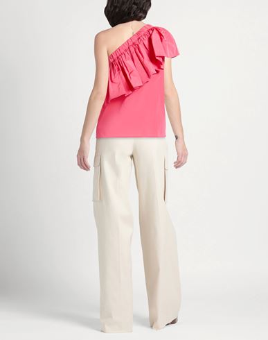 Woman Top Magenta Size 12 Acetate, Polyester