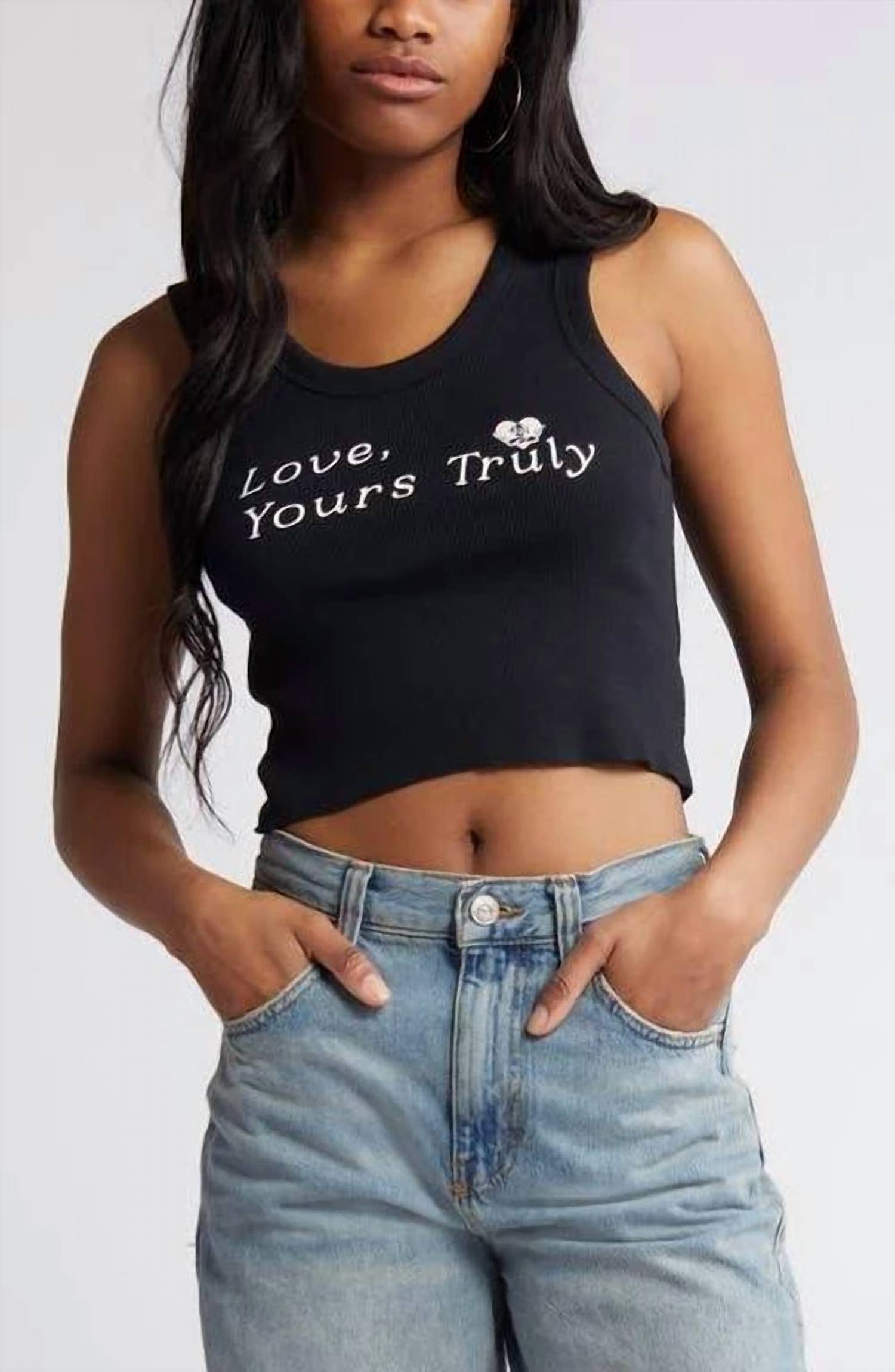 Yours Truly Randy Tank In Black
