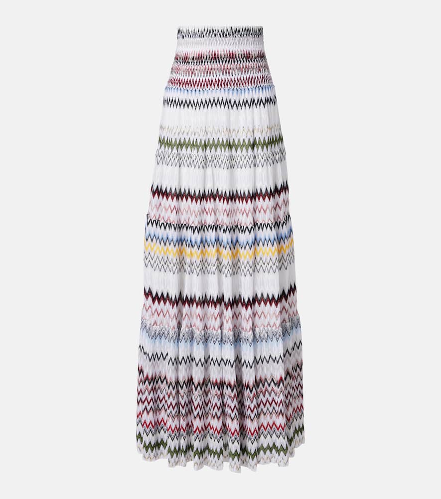 Zigzag maxi skirt