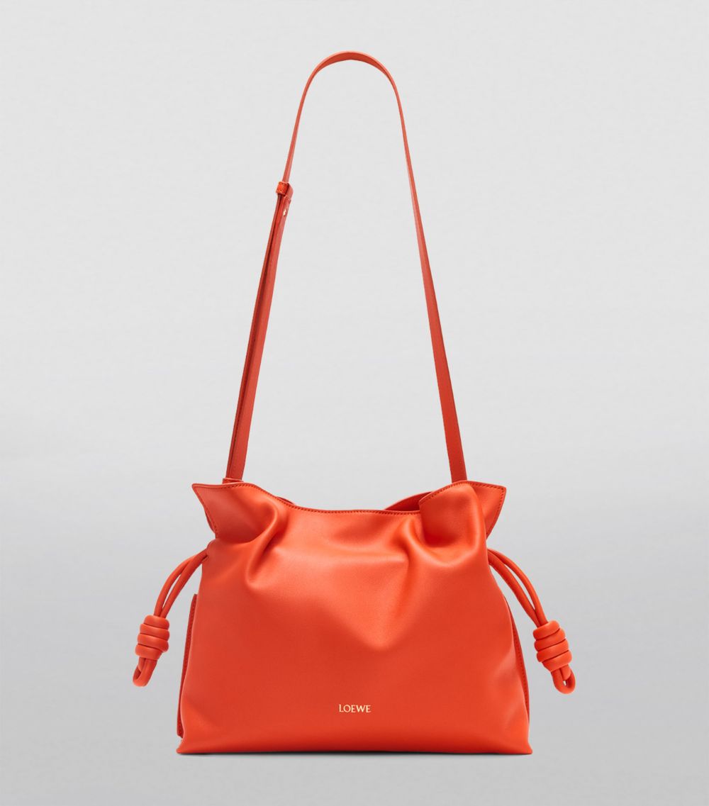 Medium Leather Flamenco Clutch Bag