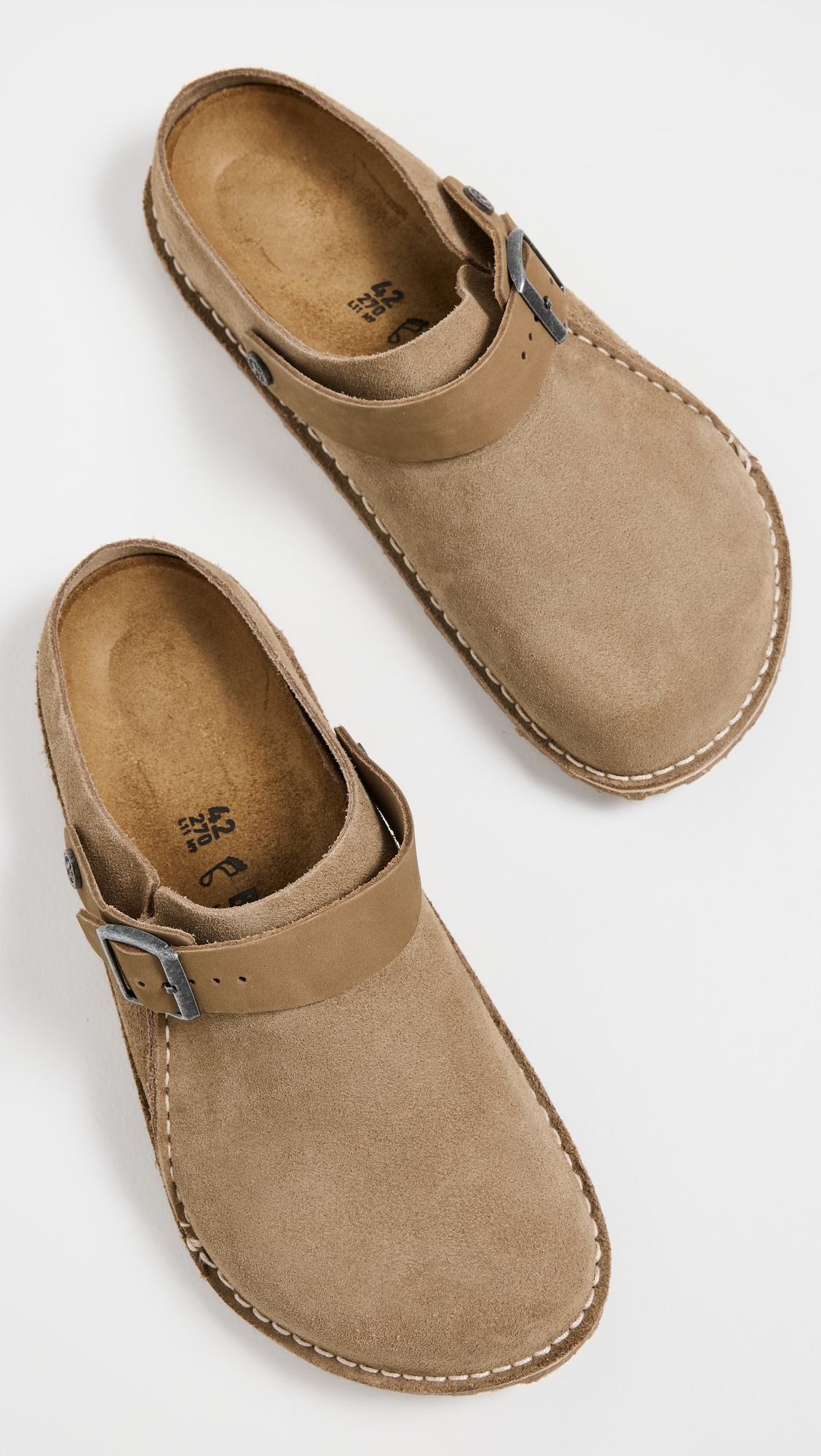 Lutry 365 Suede Mules Gray Taupe