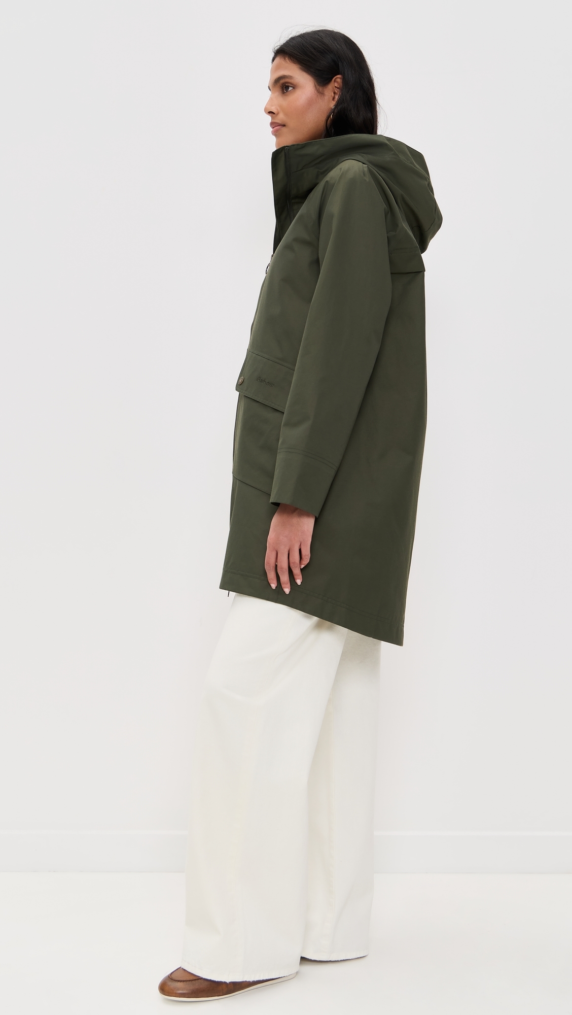 Barbour Barbour Heron Waterproof Jacket Olive