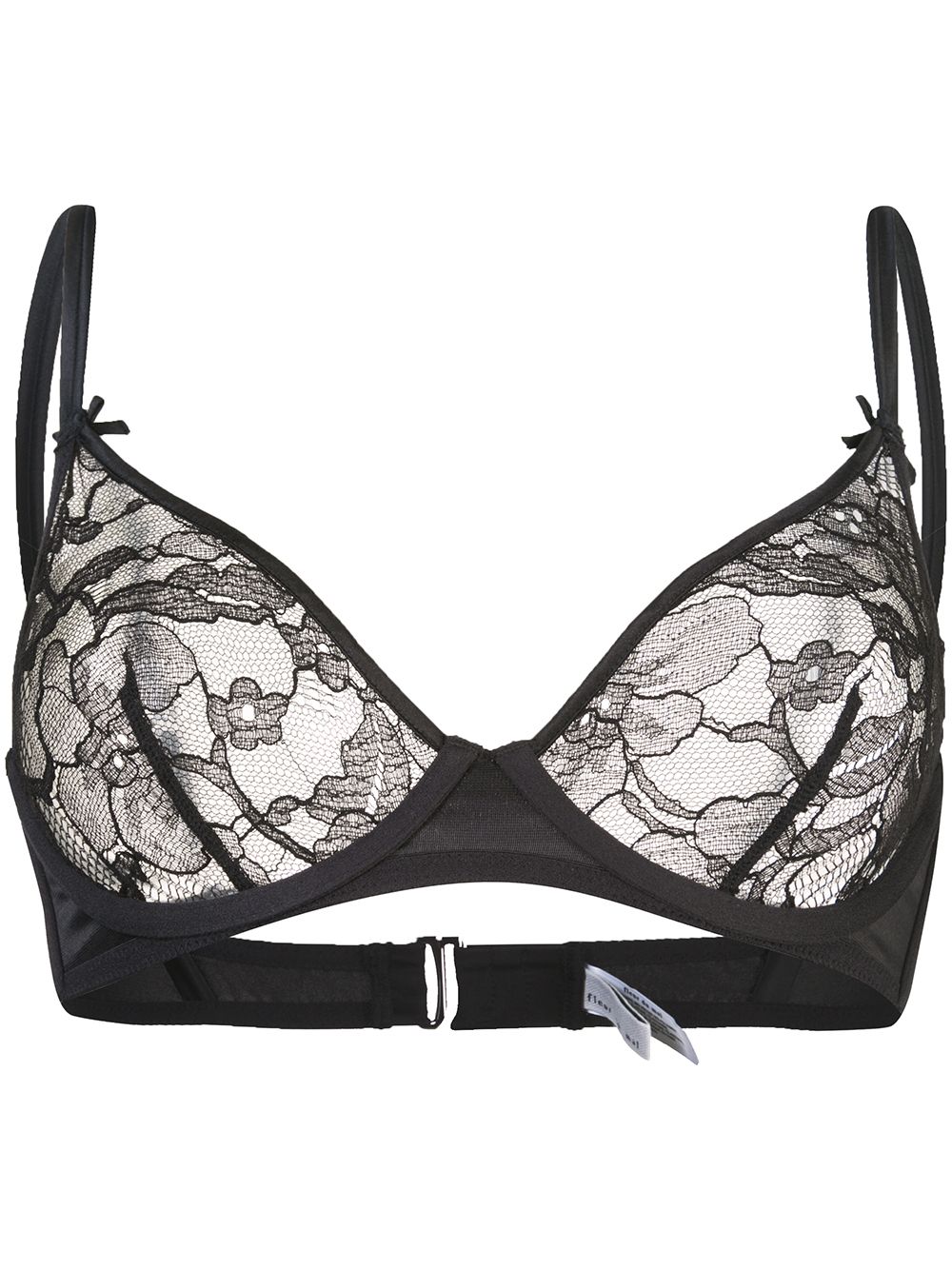 Magnolia Lace unlined demi bra - Black