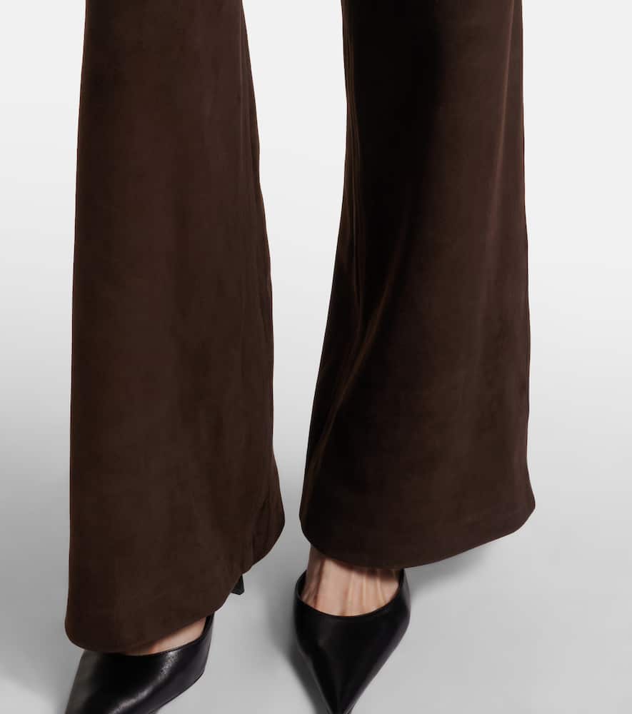 Milo suede wide-leg pants