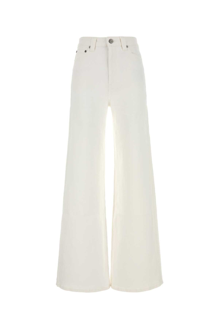 White Denim Dane Wide-leg Jeans