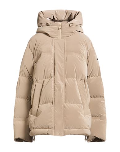 Woman Puffer Beige Size 10 Polyamide