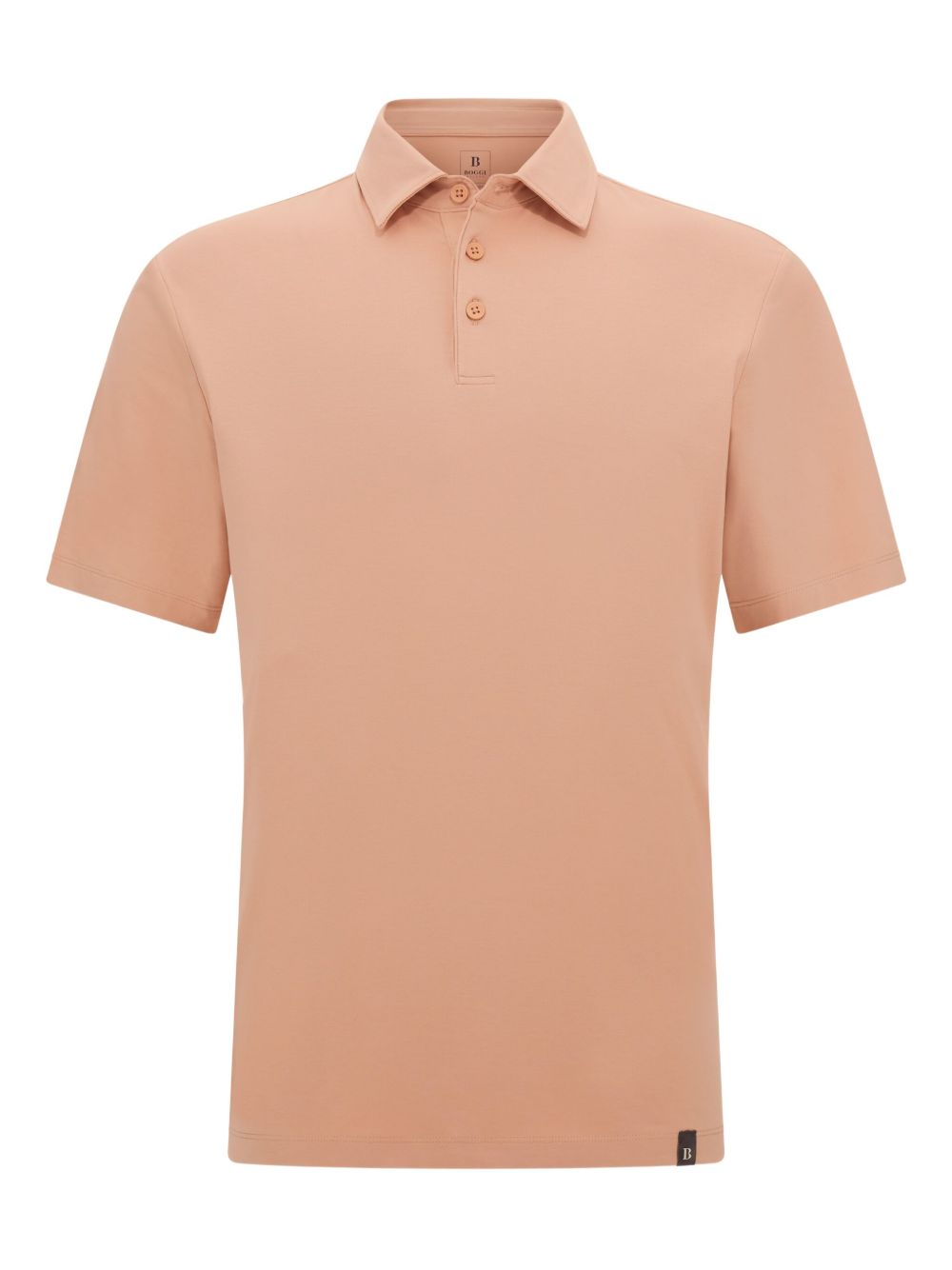 Boggi Milano Polo Shirt In Stretch Supima Cotton - Orange