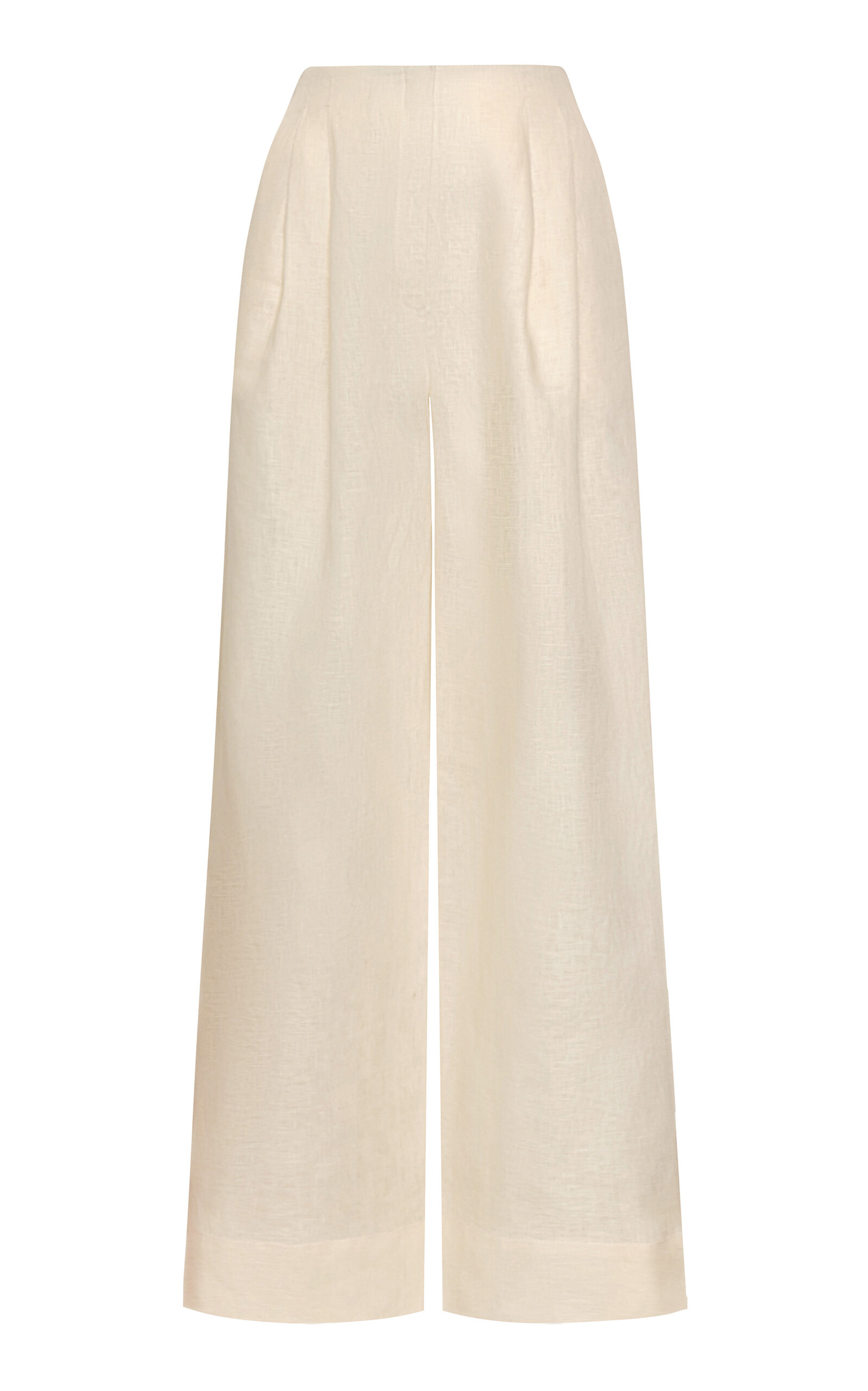Ancestra High-Rise Linen Wide-Leg Pants - Moda Operandi