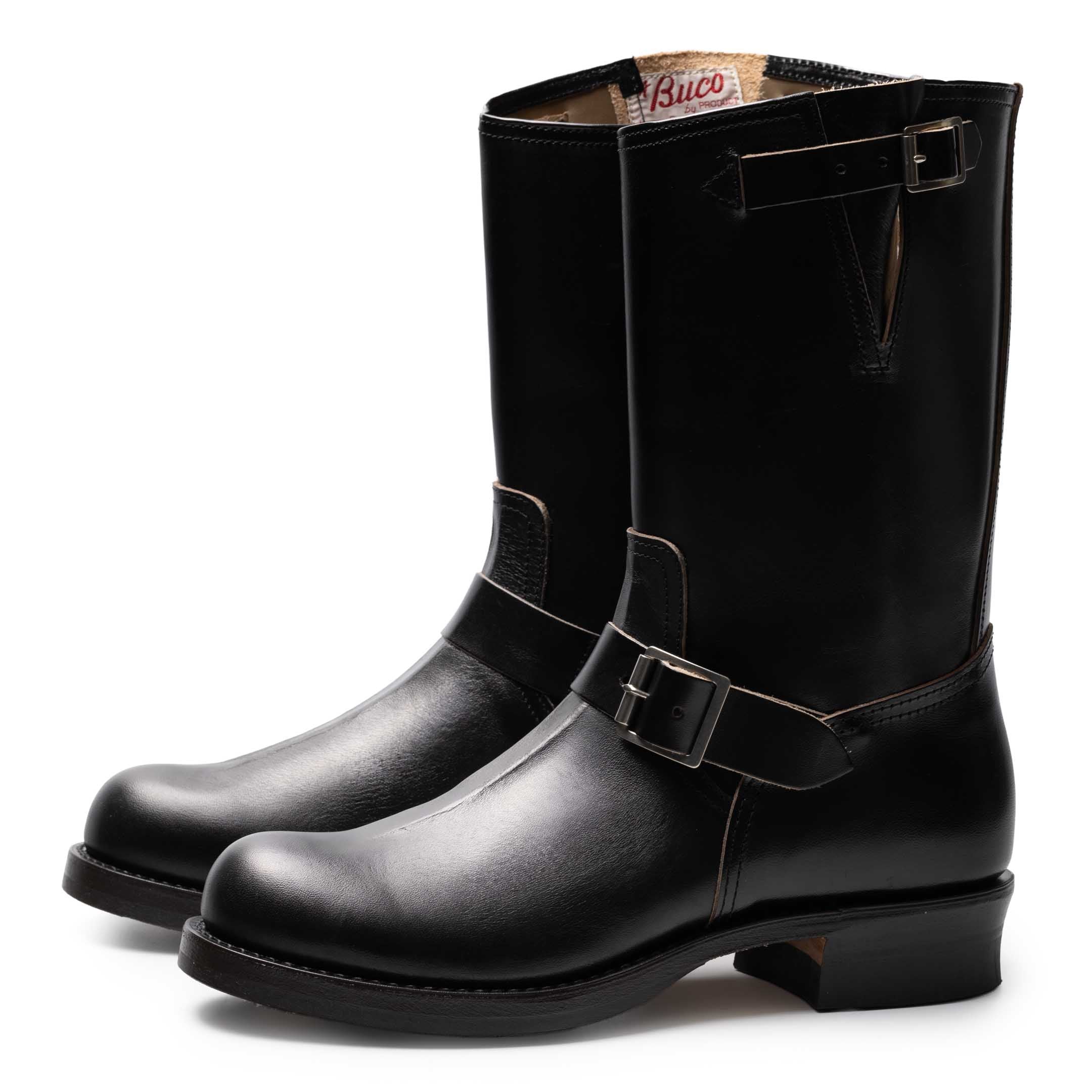 Buco Engineer Boots Buttock Black