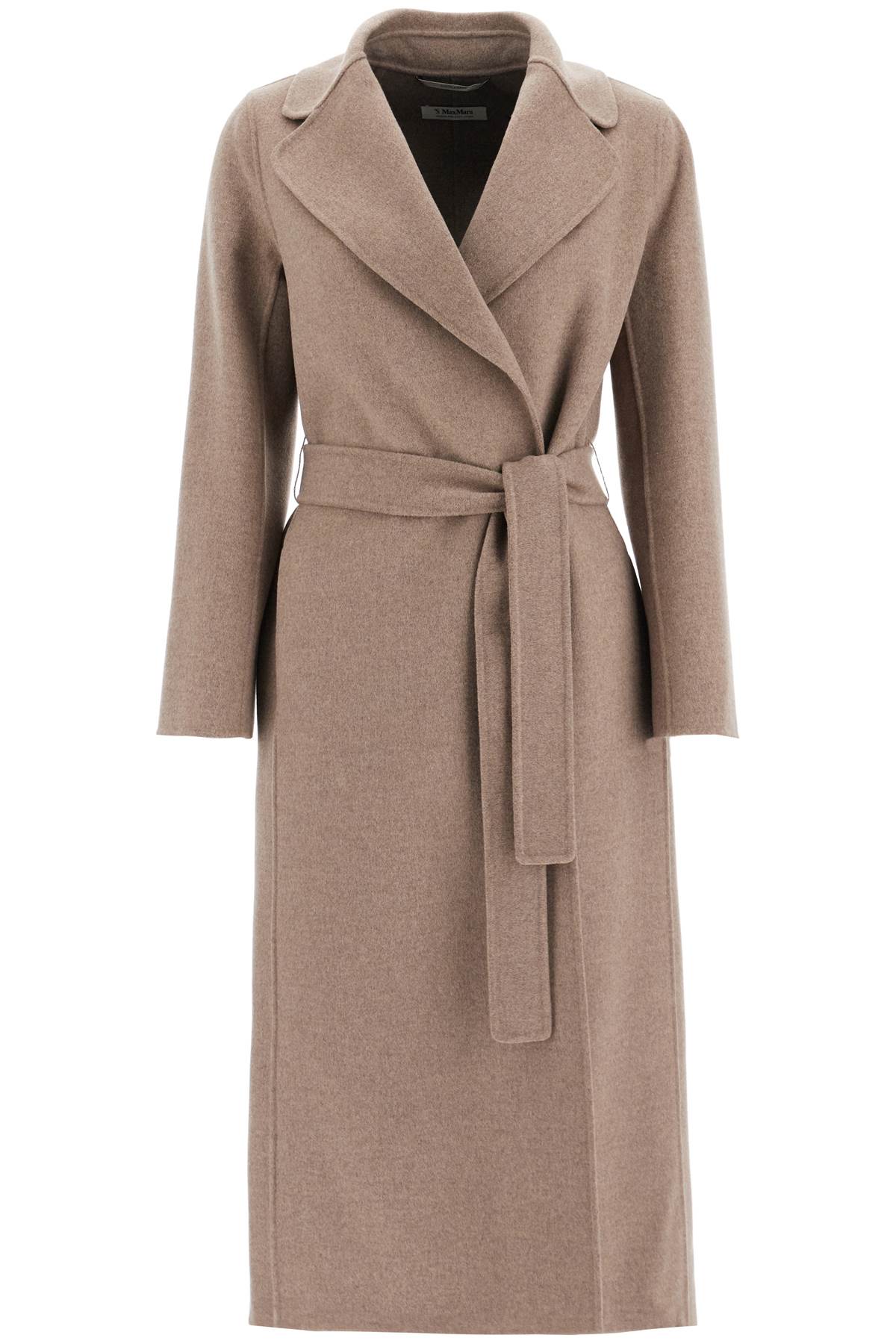 Poldo wrap coat in virgin wool