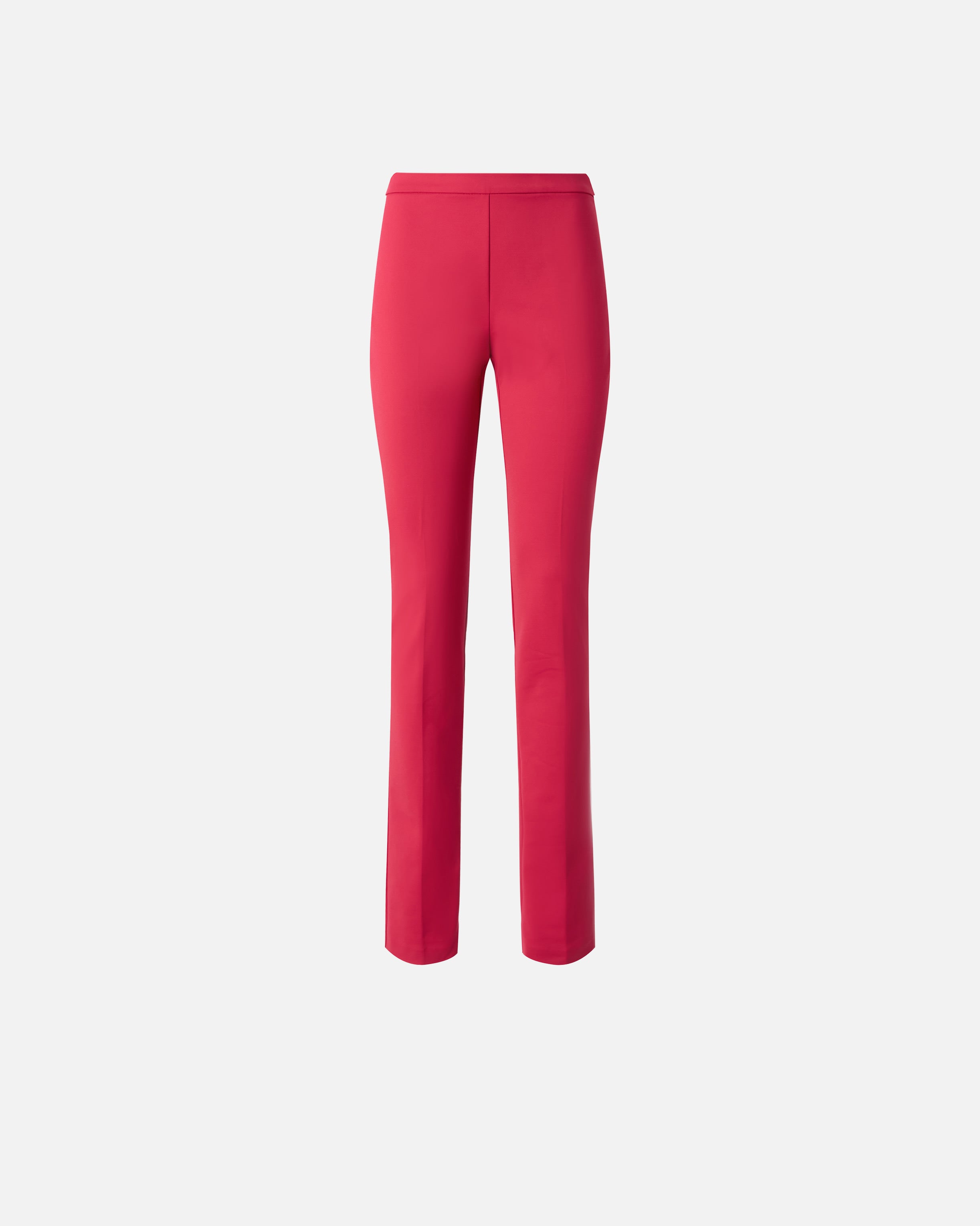 Cotton satin trousers with crease - 42